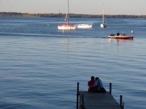 Students and local boaters use Lake Mendota for different recreational purposes. Photo: Andy Fine